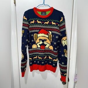 Geeknet Corgi Dog Holiday Ugly Sweater Size Small